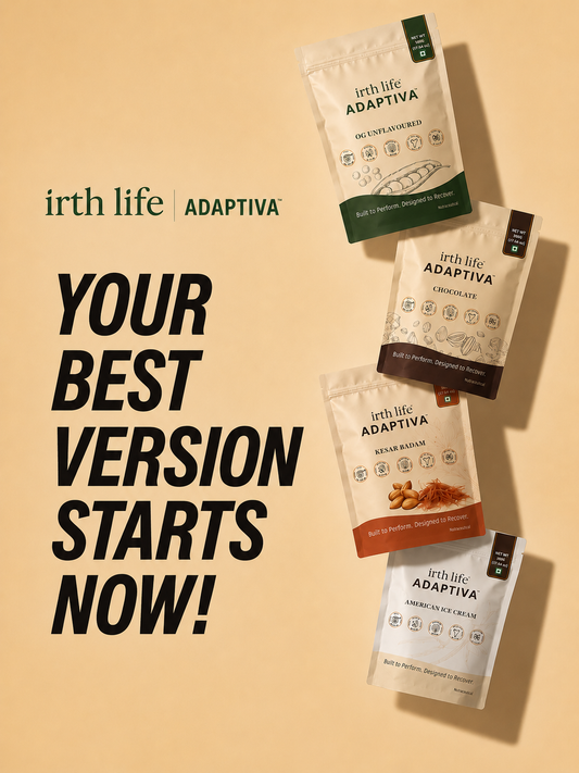 Irthlife Adaptiva Premium Plant Protein Powder | 27g Protein | Dairy-Free