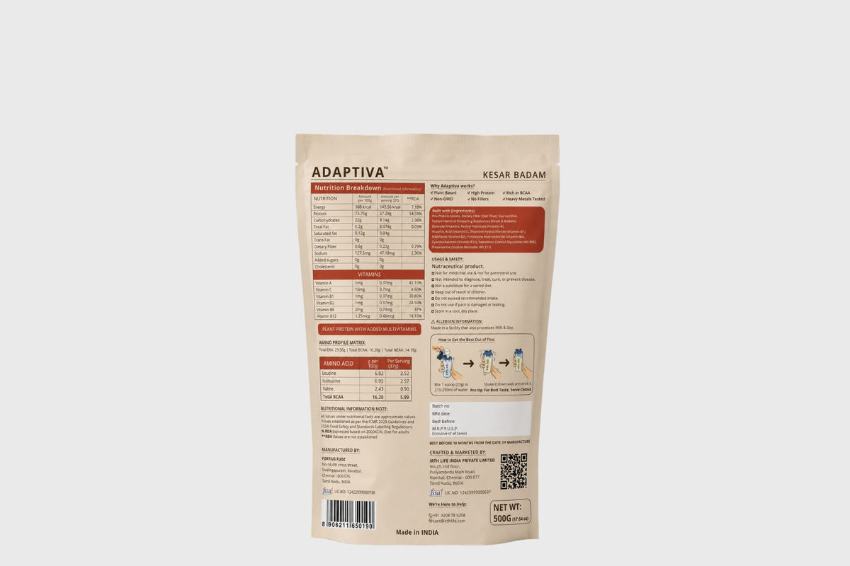 Irthlife Adaptiva Plant Protein Powder