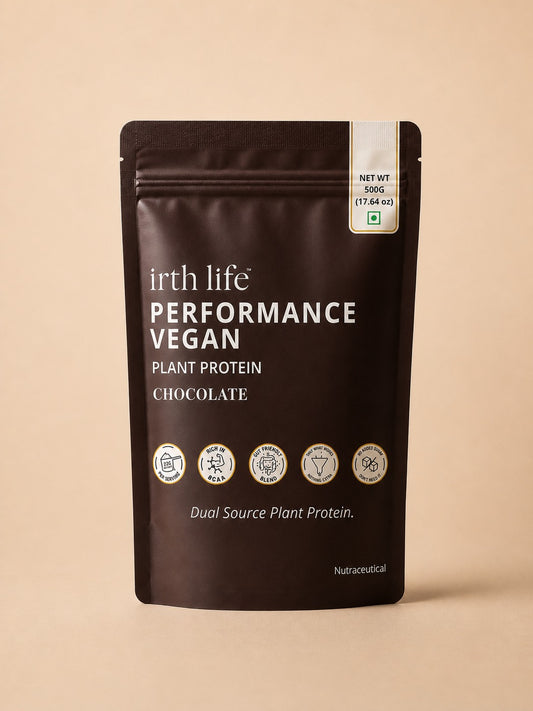 Irthlife Performance Vegan Premium Plant Protein Powder | Chocolate | 31.2g Protein per Serving, Complete Amino Acid Profile & Added Multivitamins | 100% Dairy-Free